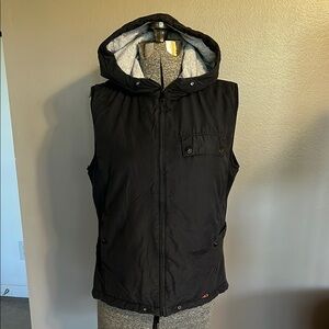 Women’s H&M Black Hooded Vest